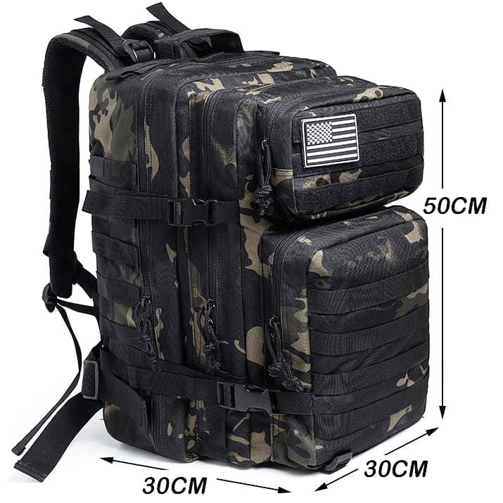 VALMIO vojenský batoh maskáč Zelená Objem 40 L 5