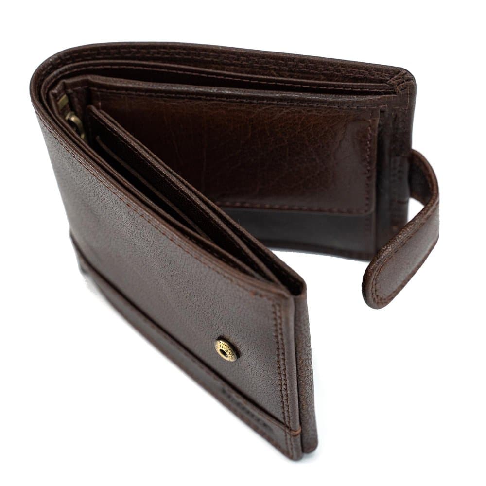 VALMIO Pánská peněženka Classic Brown Hnědá 4