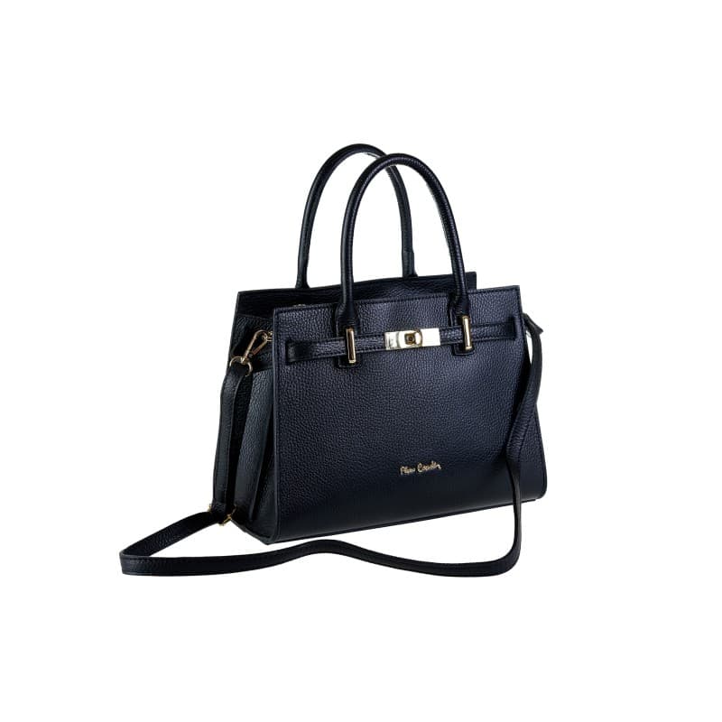 Pierre Cardin Dámská kožená kabelka 1925 DOLLARO Black Černá 1925-BLACK 2