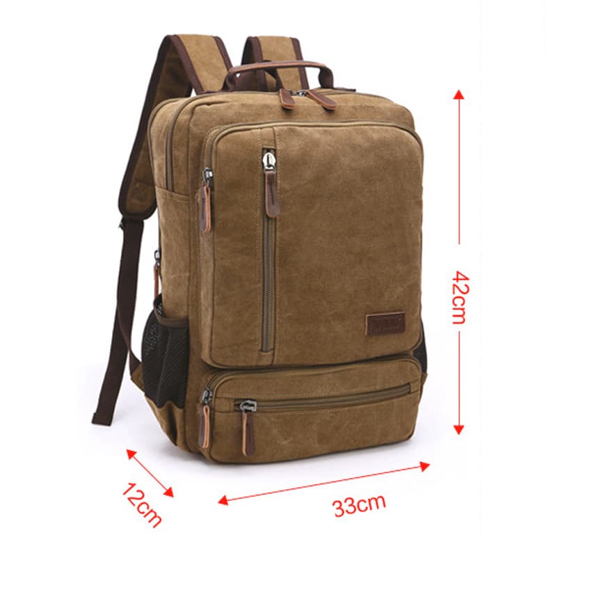 VALMIO Batoh Sity Khaki Hnědá Objem 18 L 4