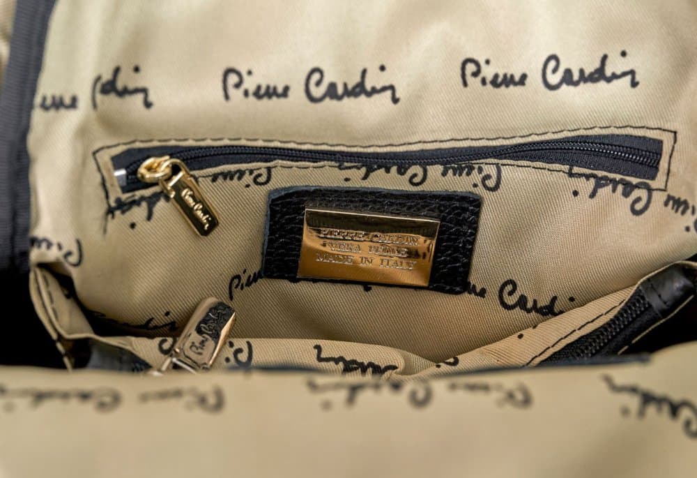 Pierre Cardin Kožený Batoh 1858 RUBINO Objem 8,3 L 6