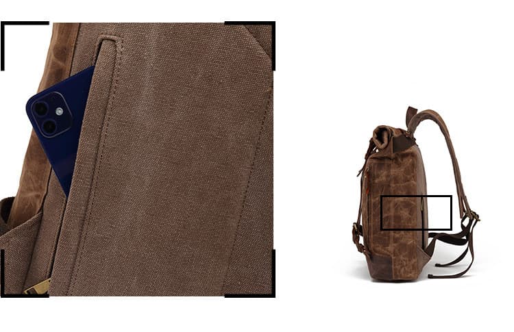 VALMIO Batoh Coff Travel 86 Hnědá Objem 20 L 6