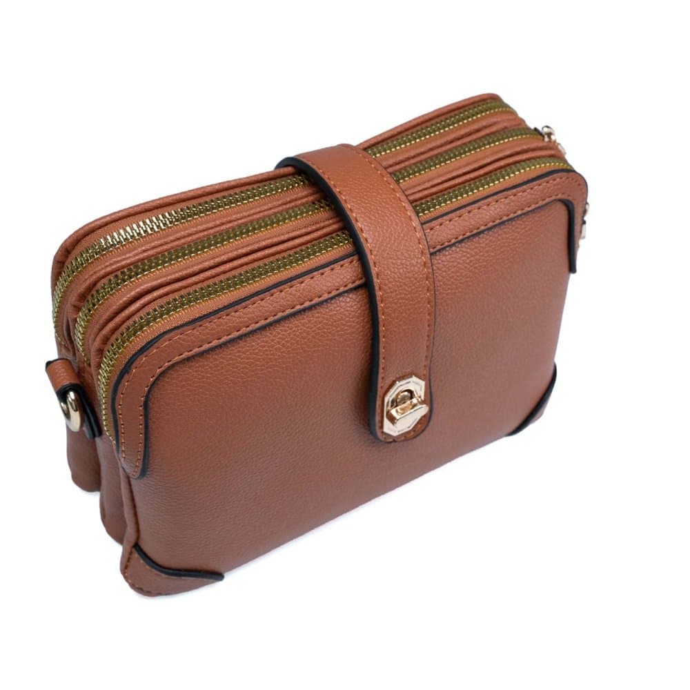 VALMIO Dámská crossbody kabelka Fidela kávová 4