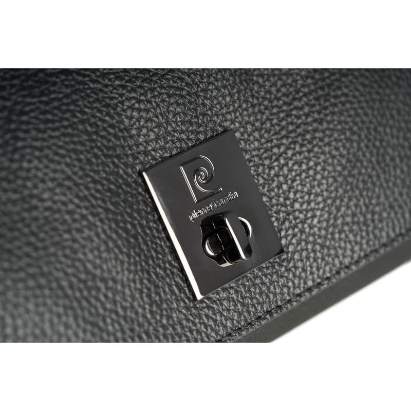 Pierre Cardin Dámská kožená kabelka 55109 DOLLARO černá Černá 55109-BLACK 4