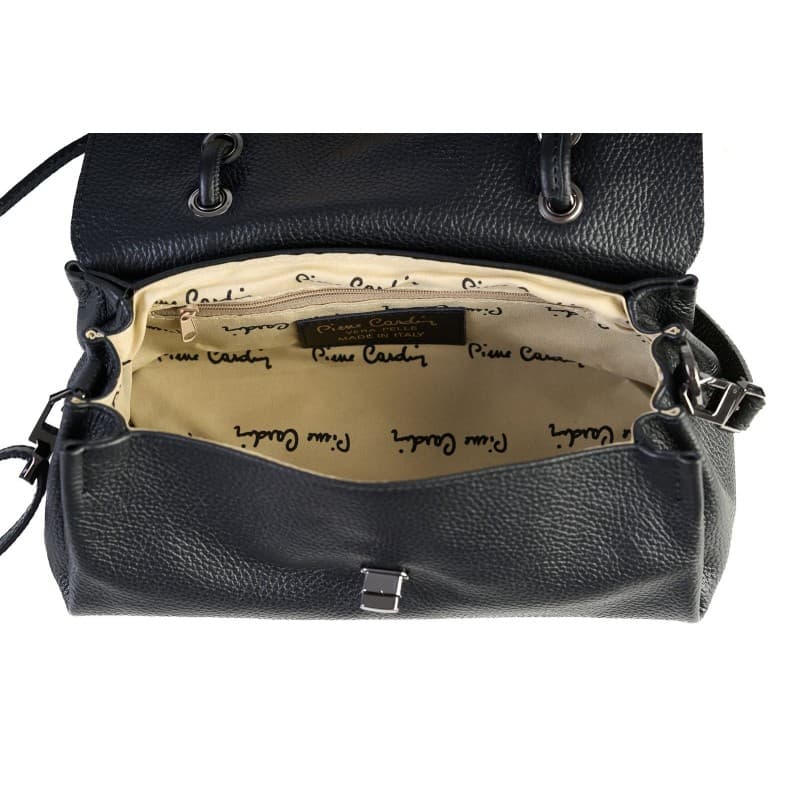 Pierre Cardin Dámská kožená kabelka 55109 DOLLARO černá Černá 55109-BLACK 2