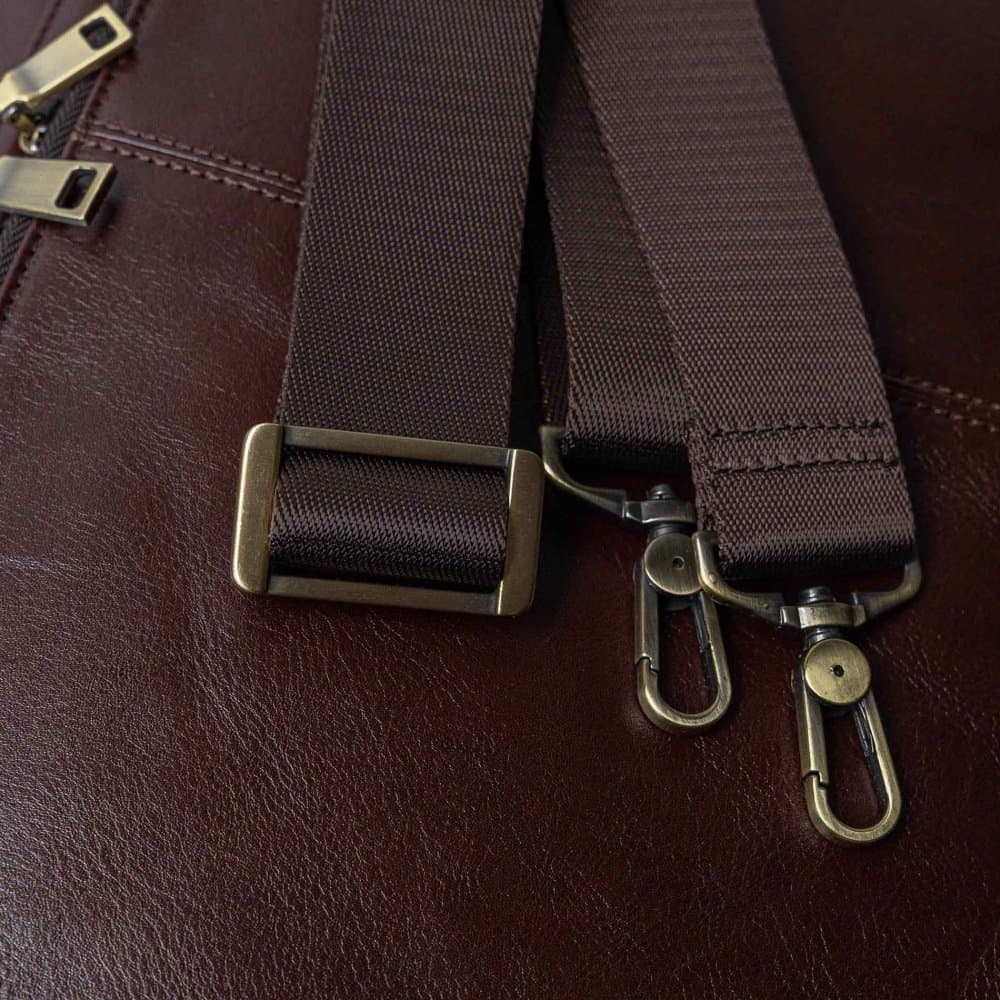 VALMIO Pánská kožená taška Comfort - vínová 4