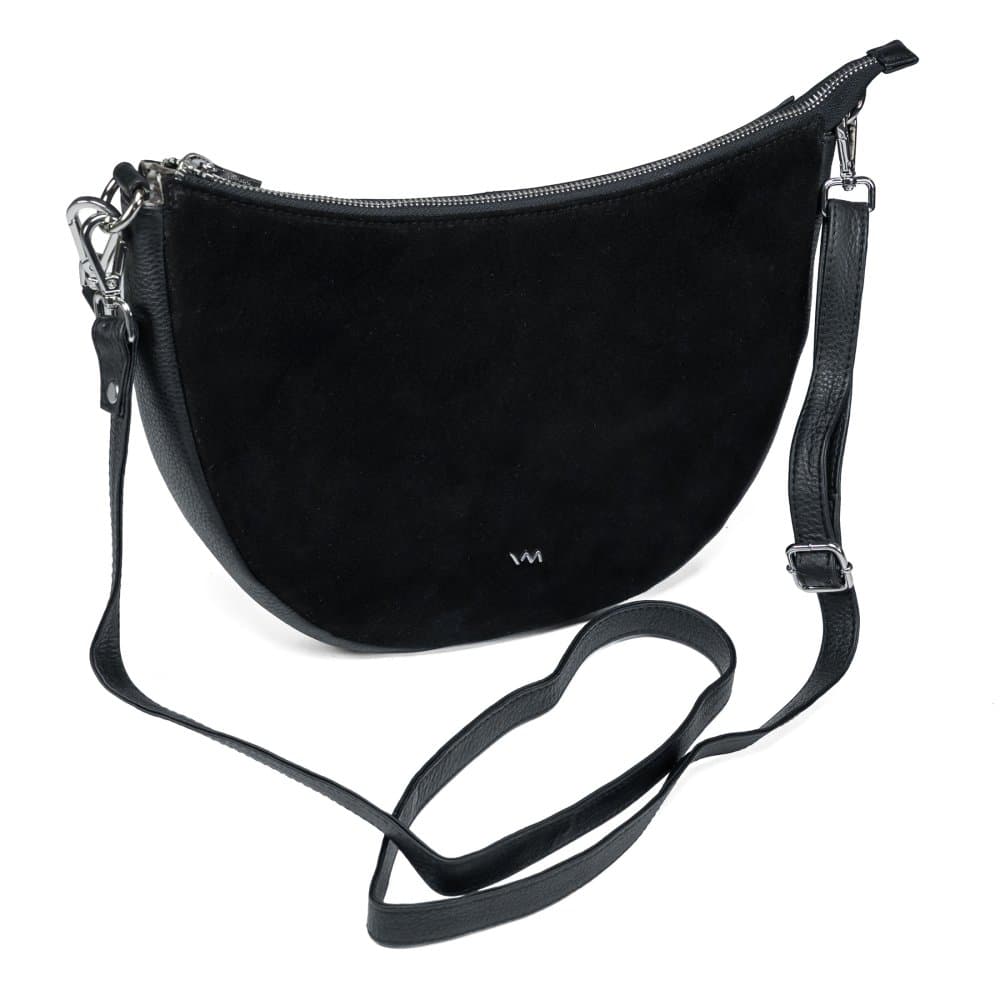VALMIO Dámská kožená crossbody kabelka Selena - černá 6