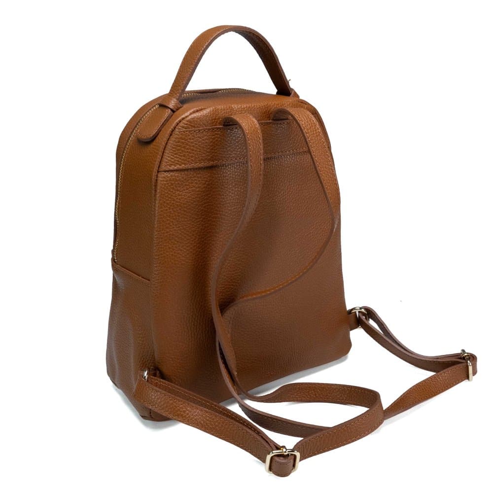 Pierre Cardin Dámský kožený batoh 55082 FRZ DOLLARO CUOIO Objem 8 L 4