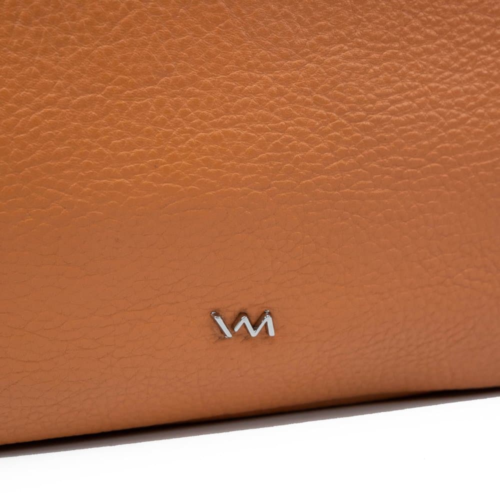 VALMIO Dámská kožená crossbody kabelka Arina - oranžová 5