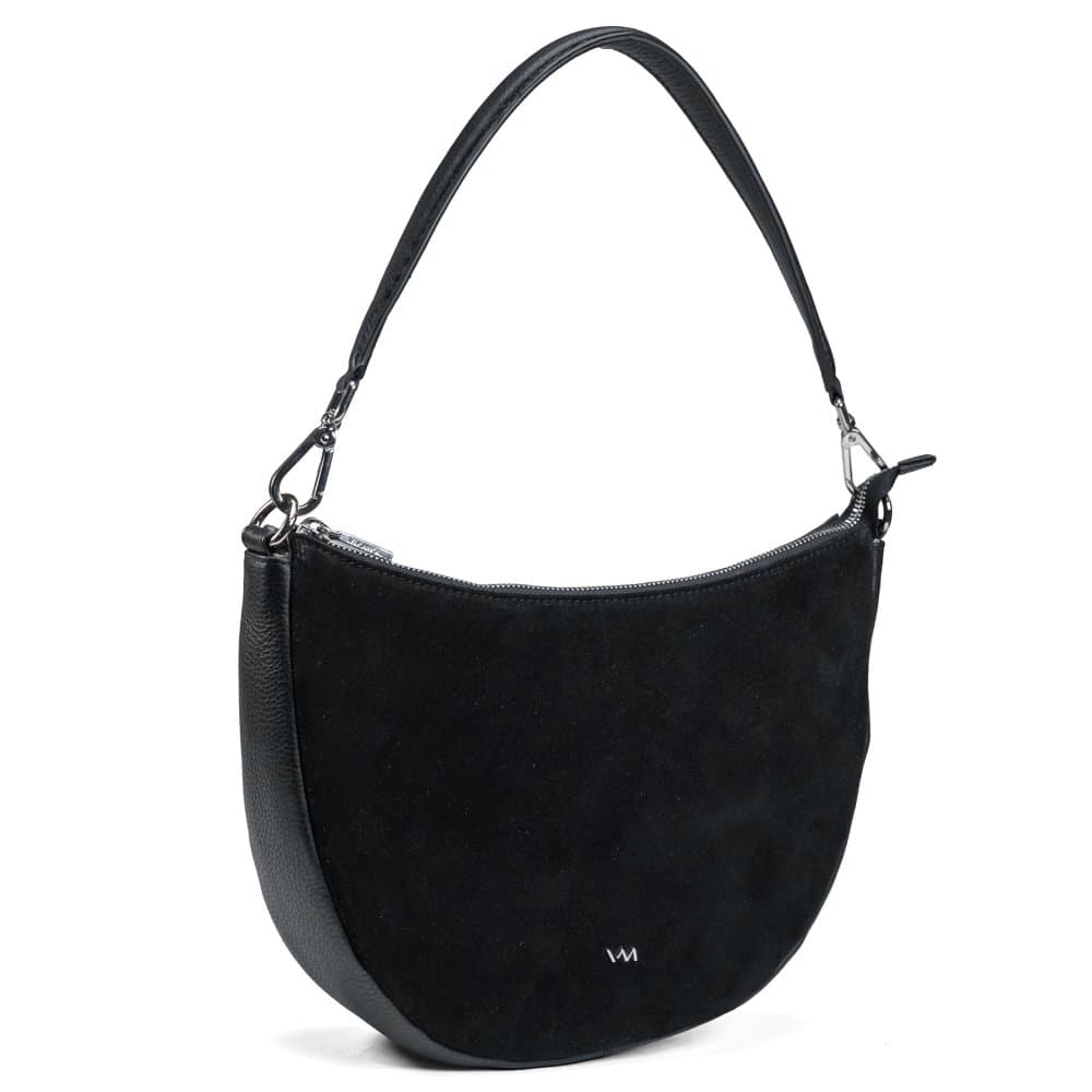 VALMIO Dámská kožená crossbody kabelka Selena - černá 2