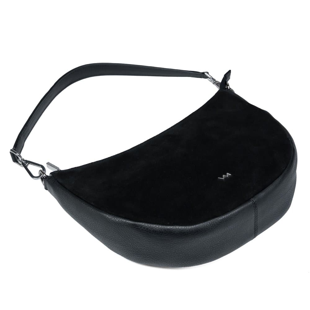 VALMIO Dámská kožená crossbody kabelka Selena - černá 5