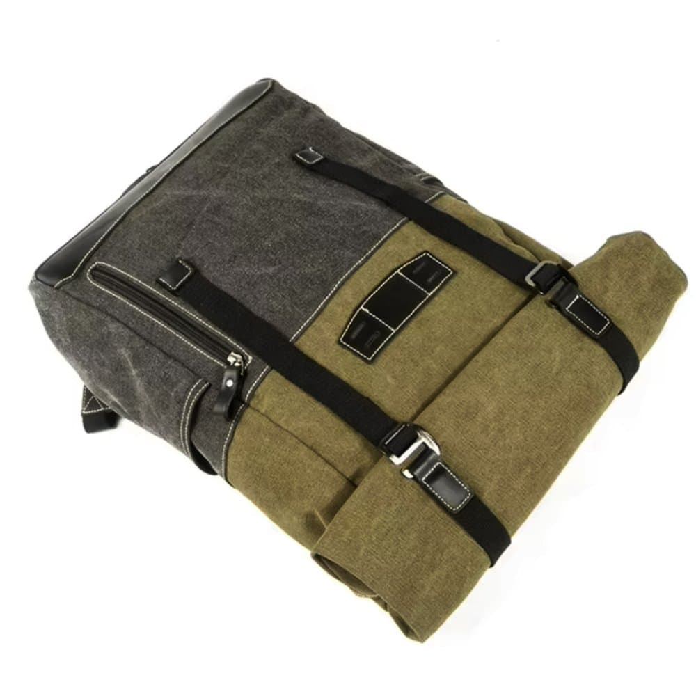 VALMIO Batoh Canvas Zelená Objem 17 L 2