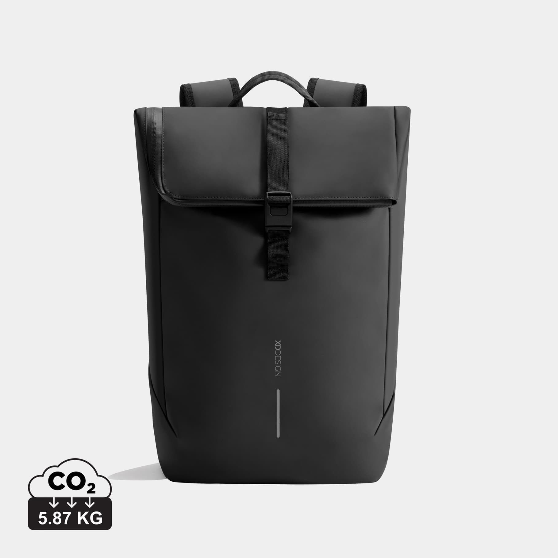 Voděodolný batoh s klopou, Urban, 16", XD Design, černý 2