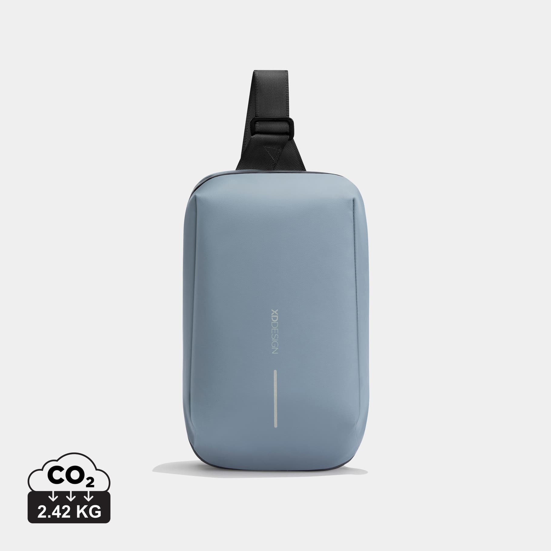 Voděodolný batoh přes rameno, Urban Sling, XD Design, šedo/modrý 3
