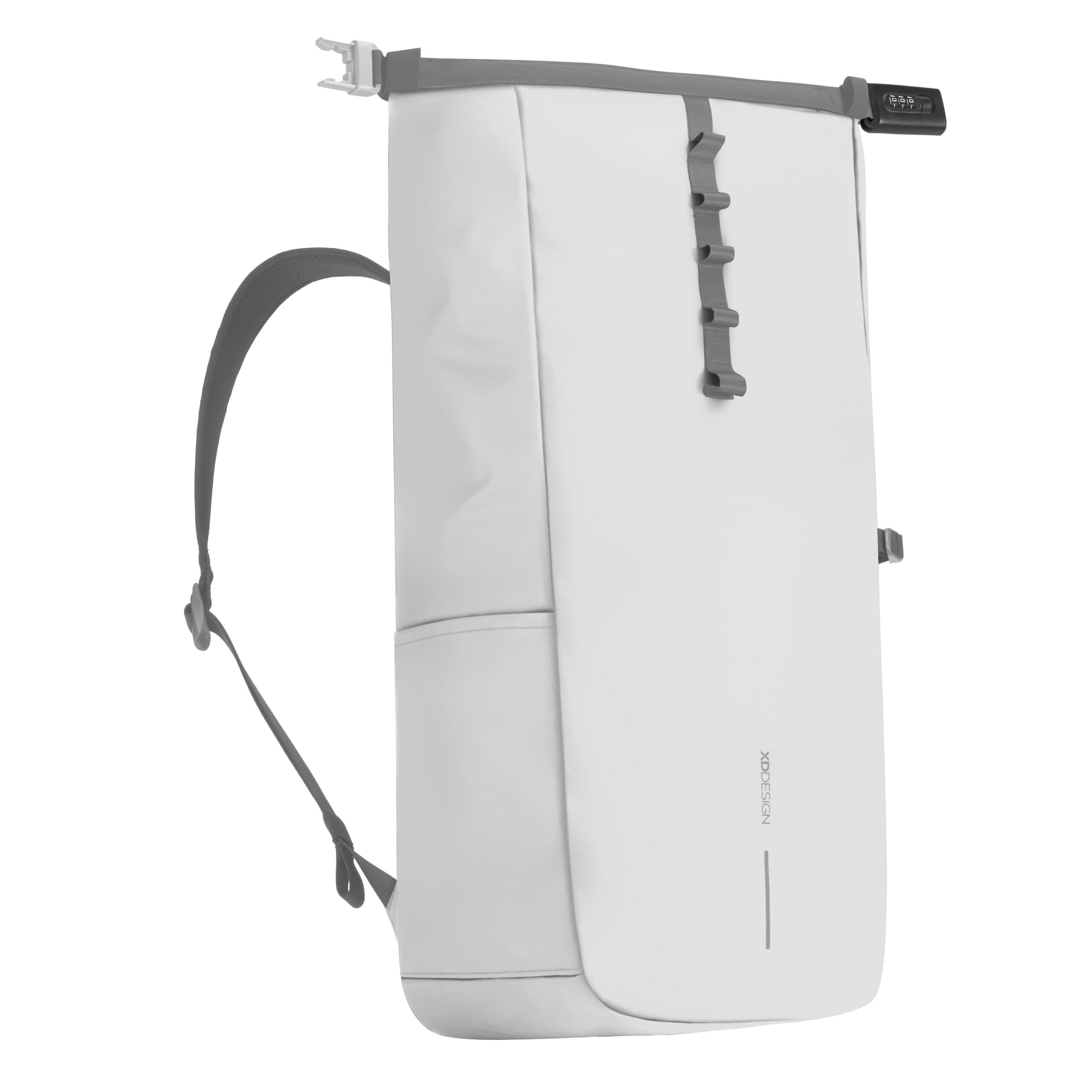 Voděodolný bezpečnostní batoh, Urban, 16", XD Design, bílo/šedý 3