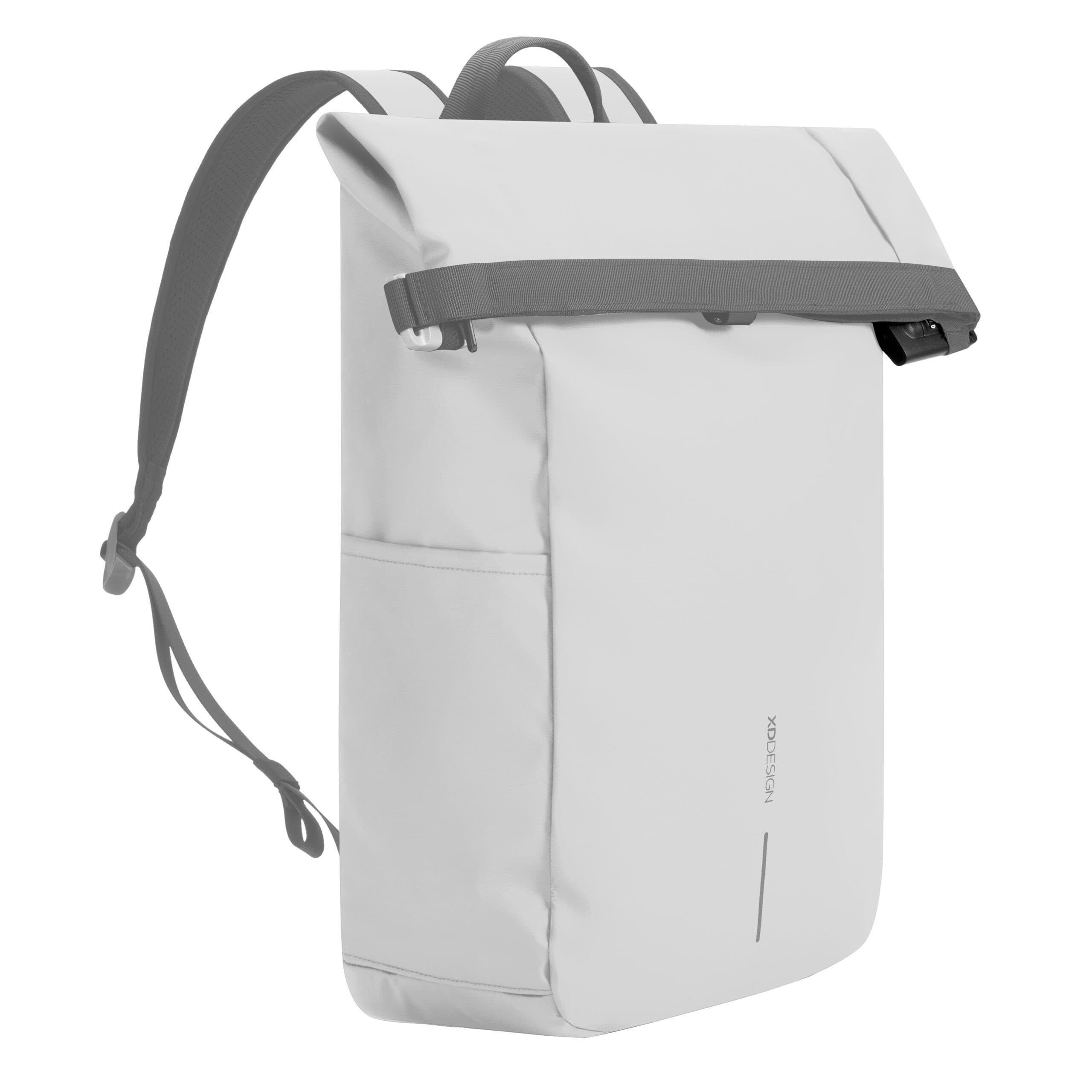 Voděodolný bezpečnostní batoh, Urban, 16", XD Design, bílo/šedý 2