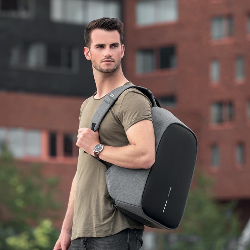 Bezpečnostní batoh, Bobby Hero XL, 17", XD Design, šedý 5