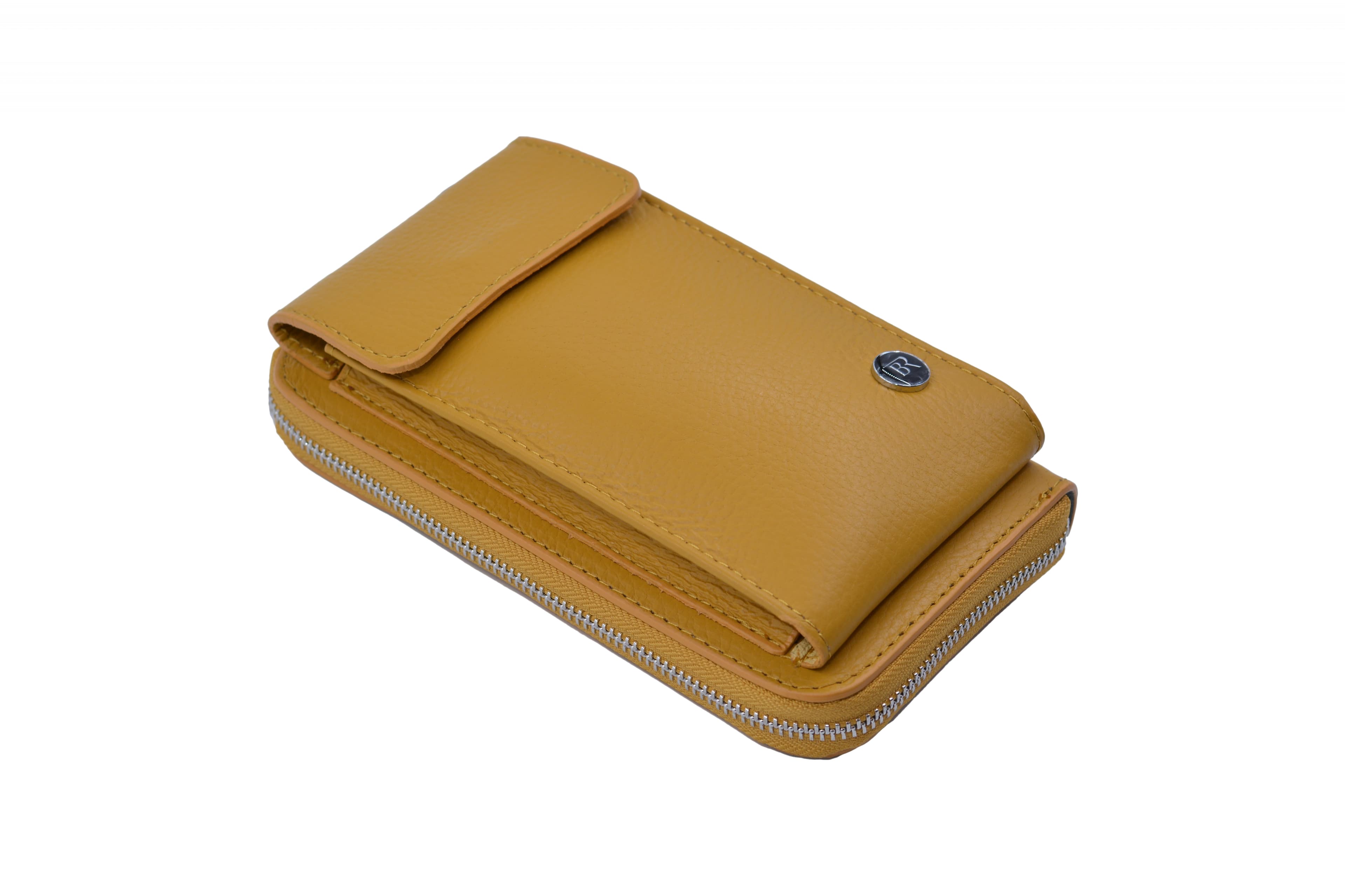 Bright Dámská crossbody kapsa/peněženka Tmavě Žlutá