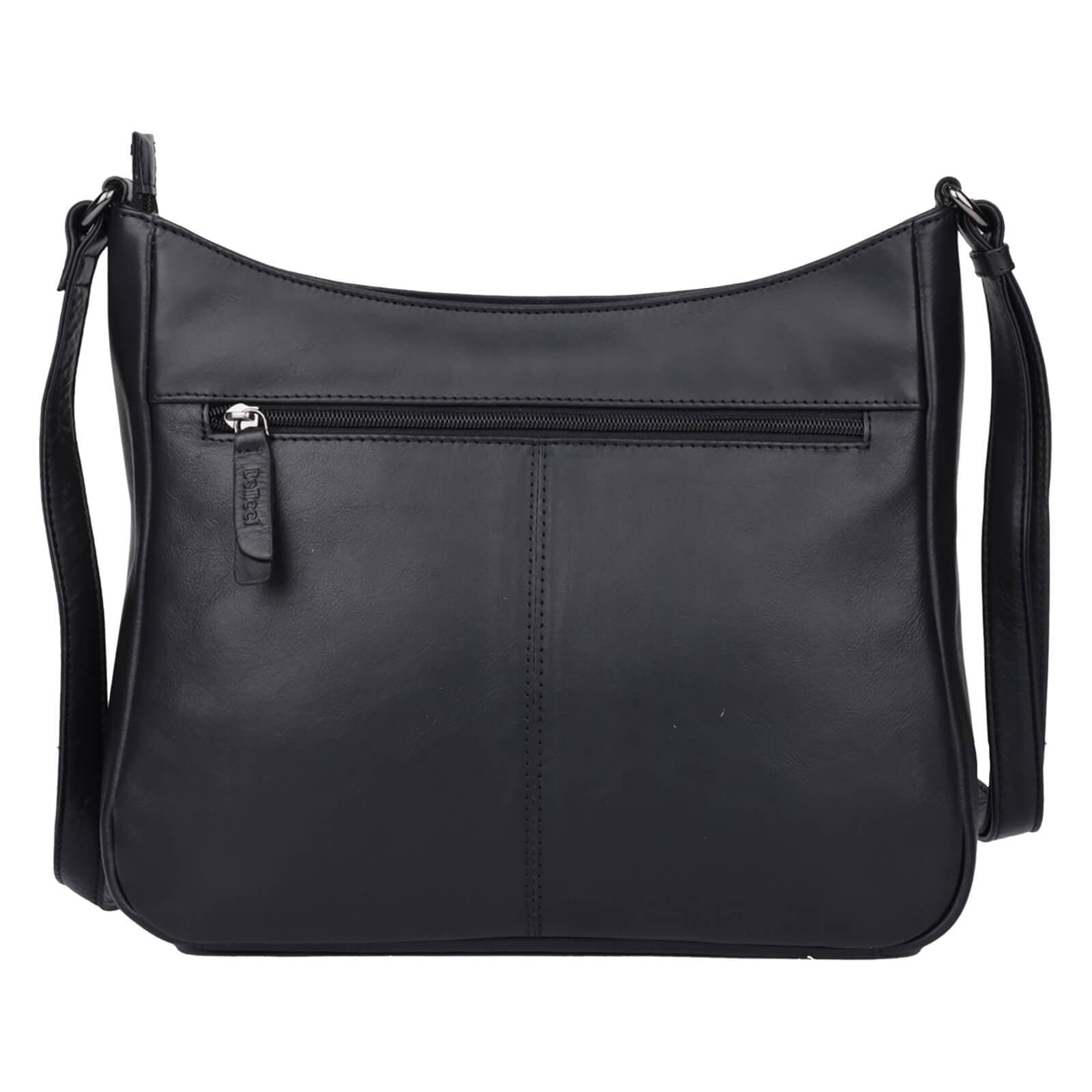 Kožená crossbody kabelka Bellicci Sydney, černá 3