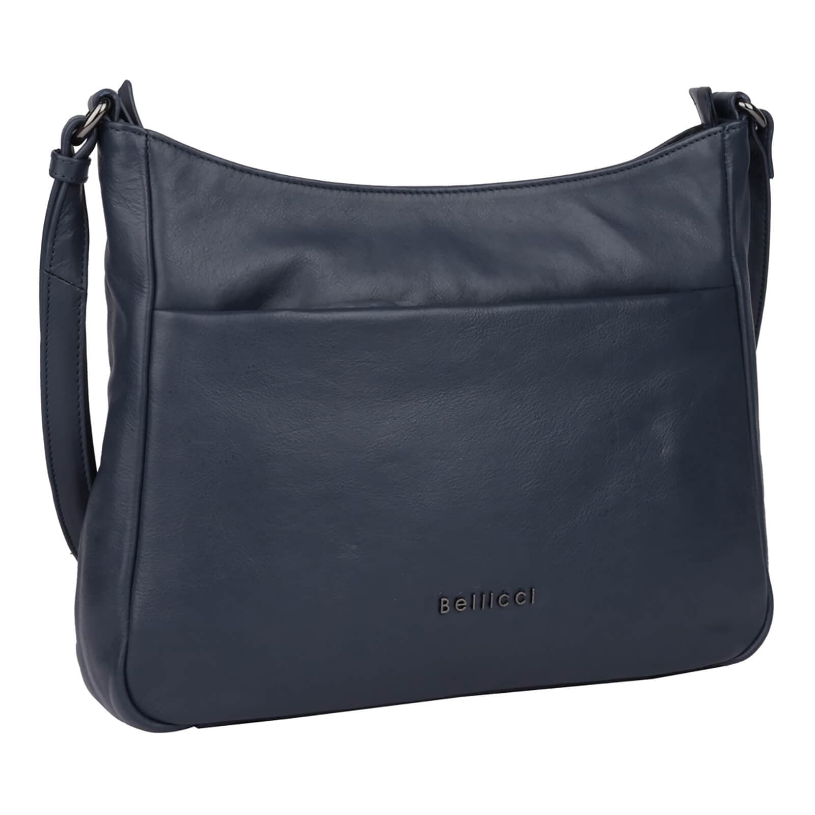 Kožená crossbody kabelka Bellicci Sydney, modrá 2