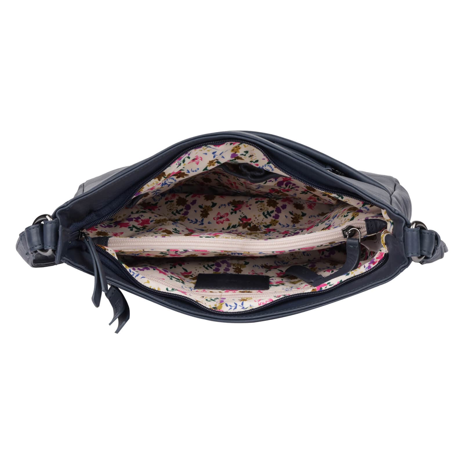 Kožená crossbody kabelka Bellicci Sydney, modrá 5