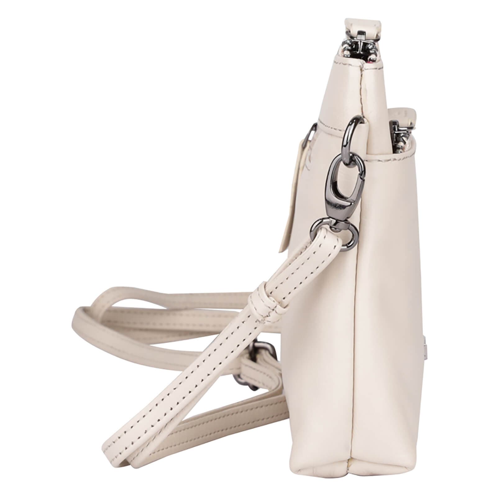 Kožená crossbody kabelka Bellicci Sicilia, krémová 4