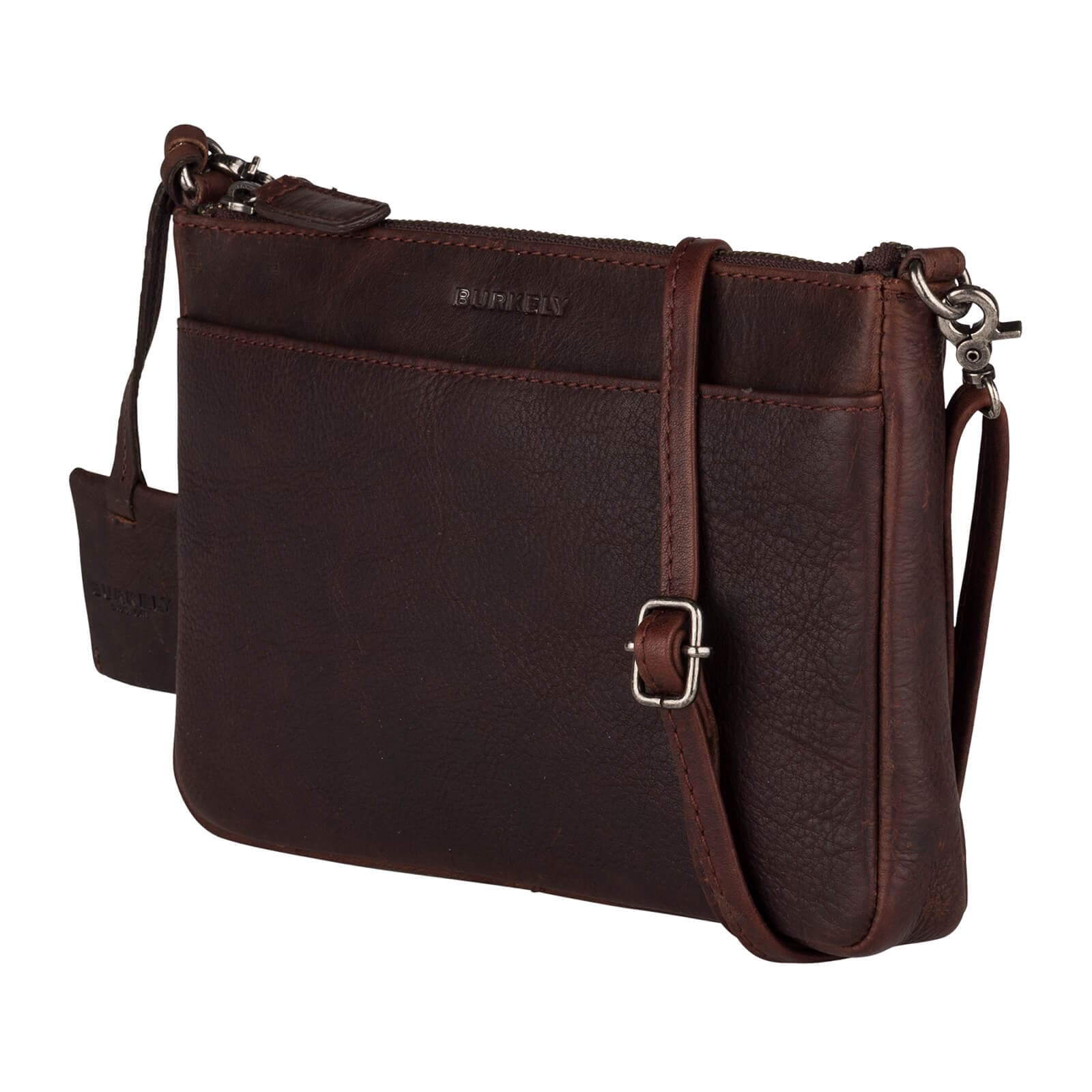 Crossbody kožená kabelka Burkely Linda, hnědá 2