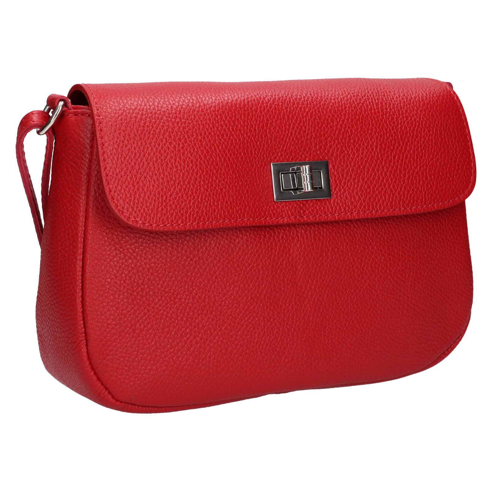 Kožená crossbody kabelka Italia Arabela, červená 2