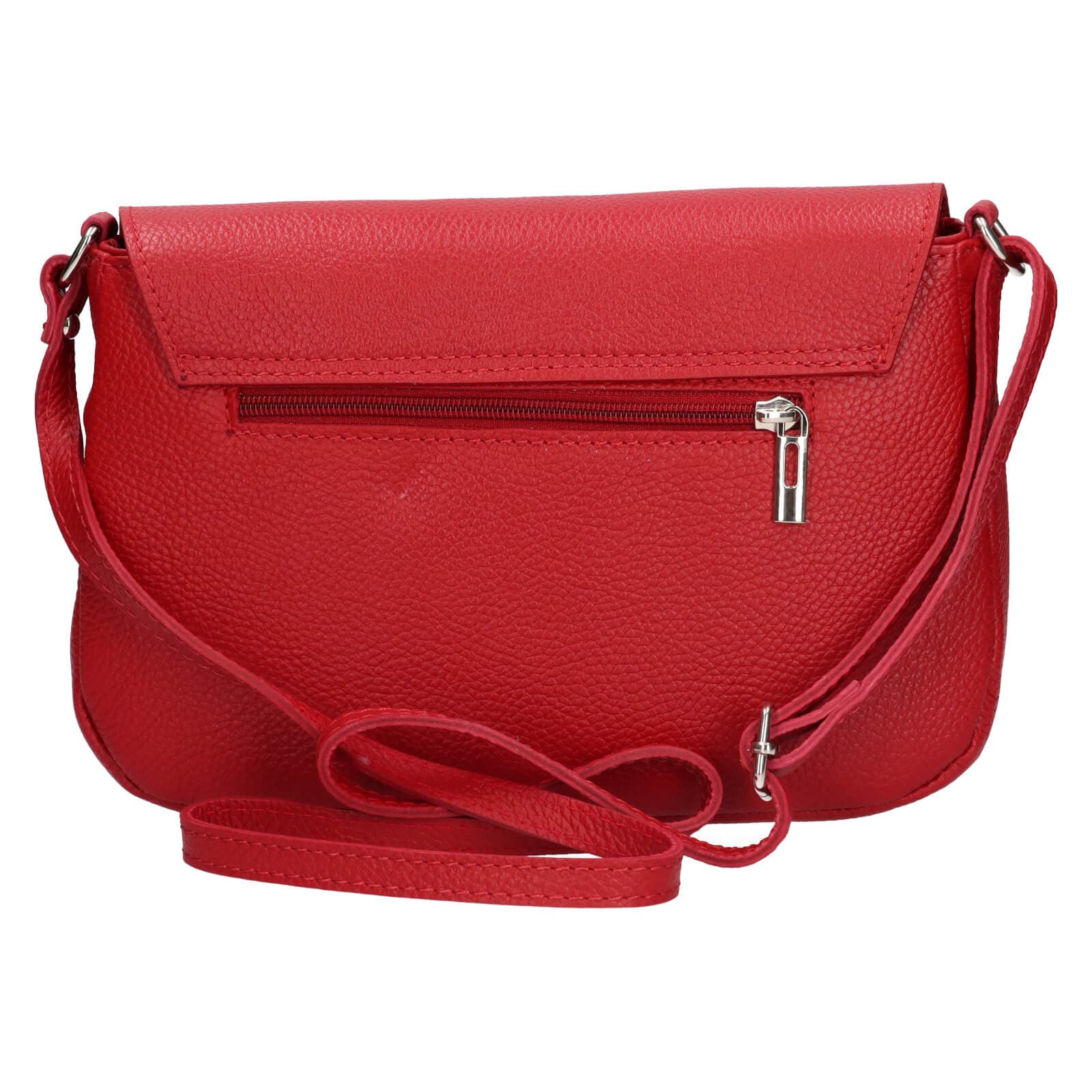 Kožená crossbody kabelka Italia Arabela, červená 3
