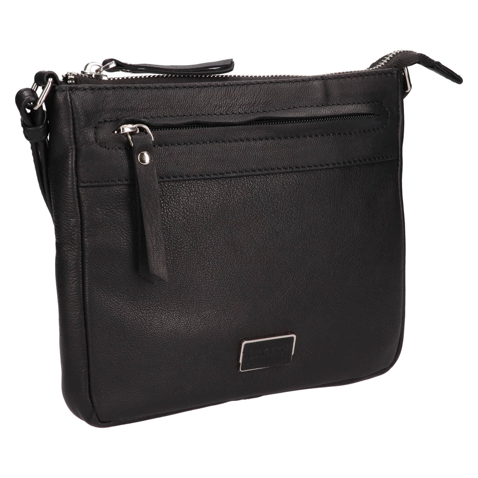 Kožená crossbody kabelka Lagen Hesper, černá 2