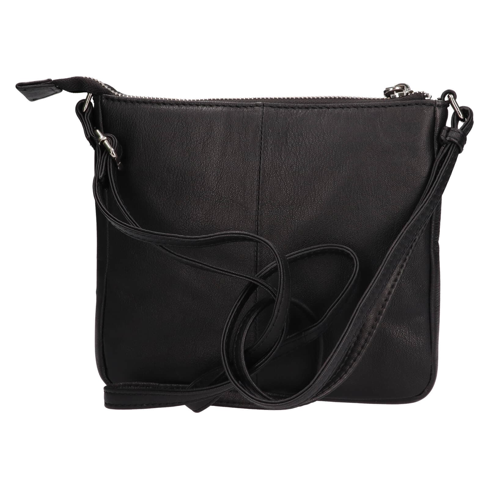 Kožená crossbody kabelka Lagen Hesper, černá 3