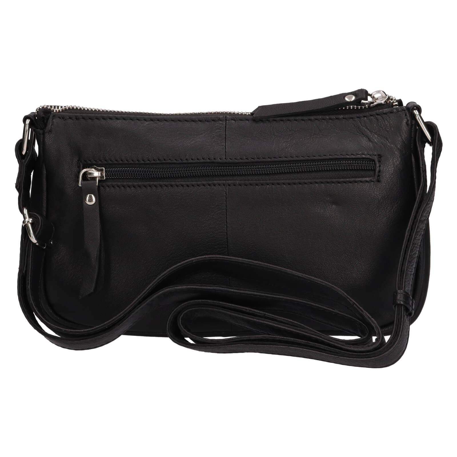 Kožená crossbody kabelka Lagen Elara, černá 3