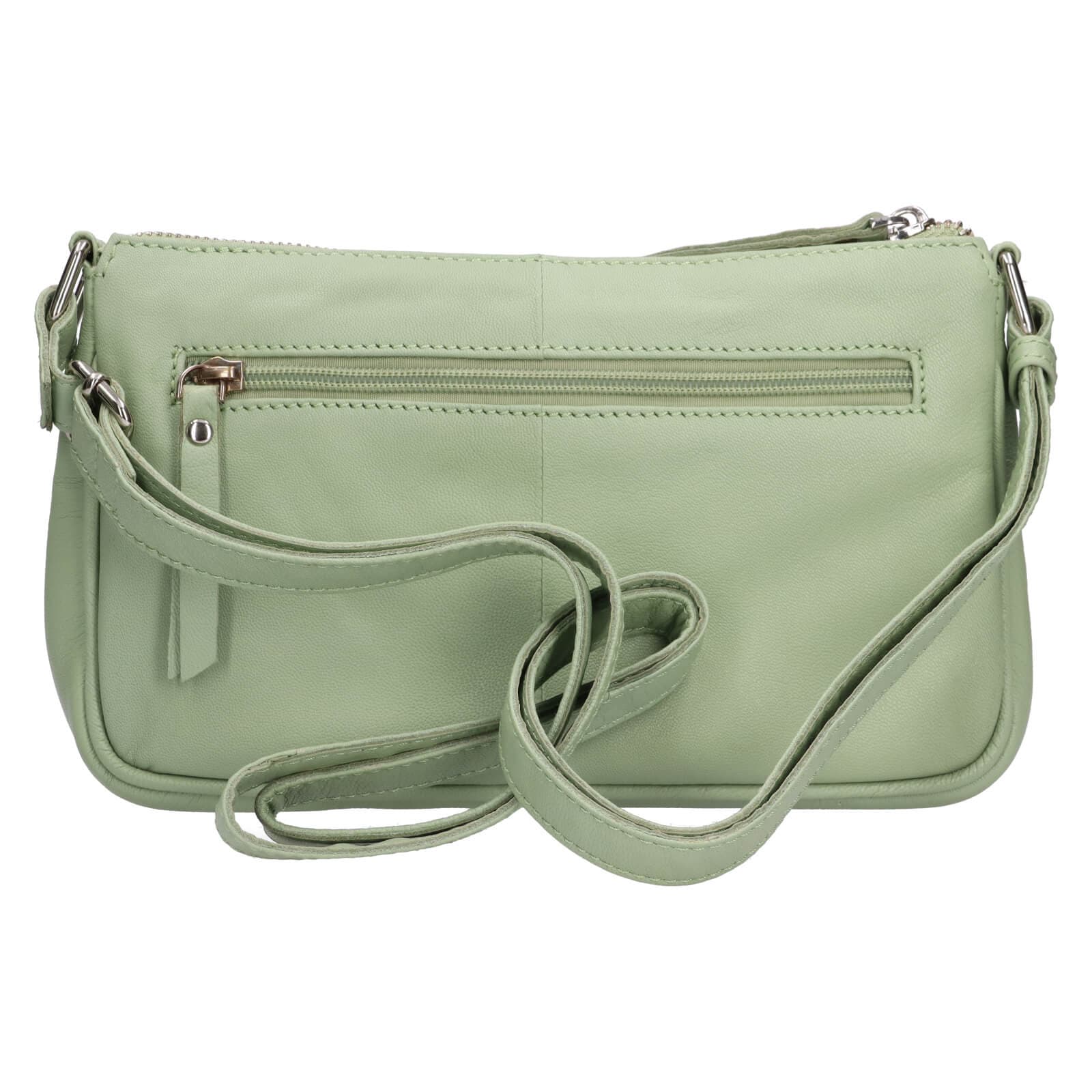 Kožená crossbody kabelka Lagen Elara, zelená 3