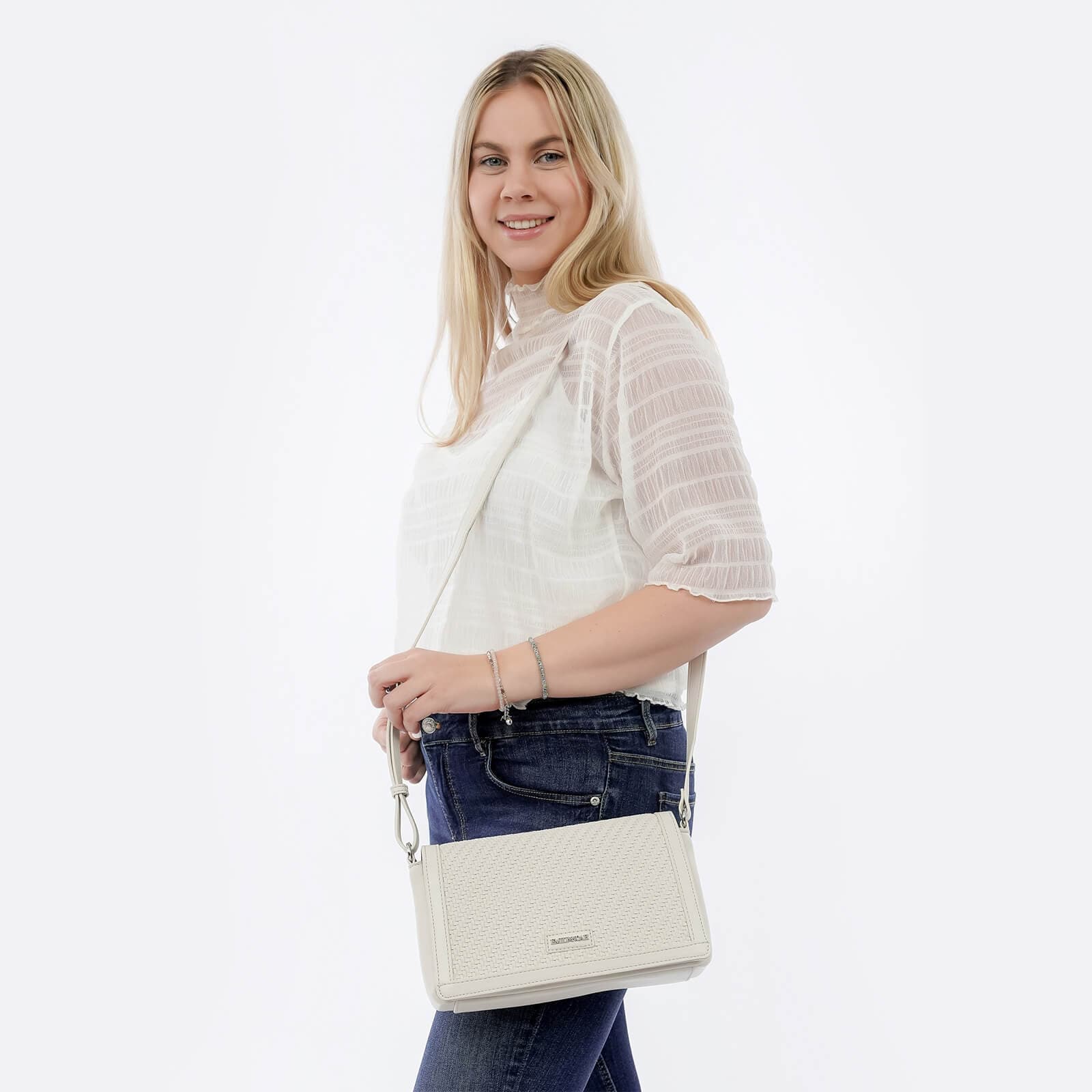 Crossbody kabelka Emily & Noah Beca, šedá 6