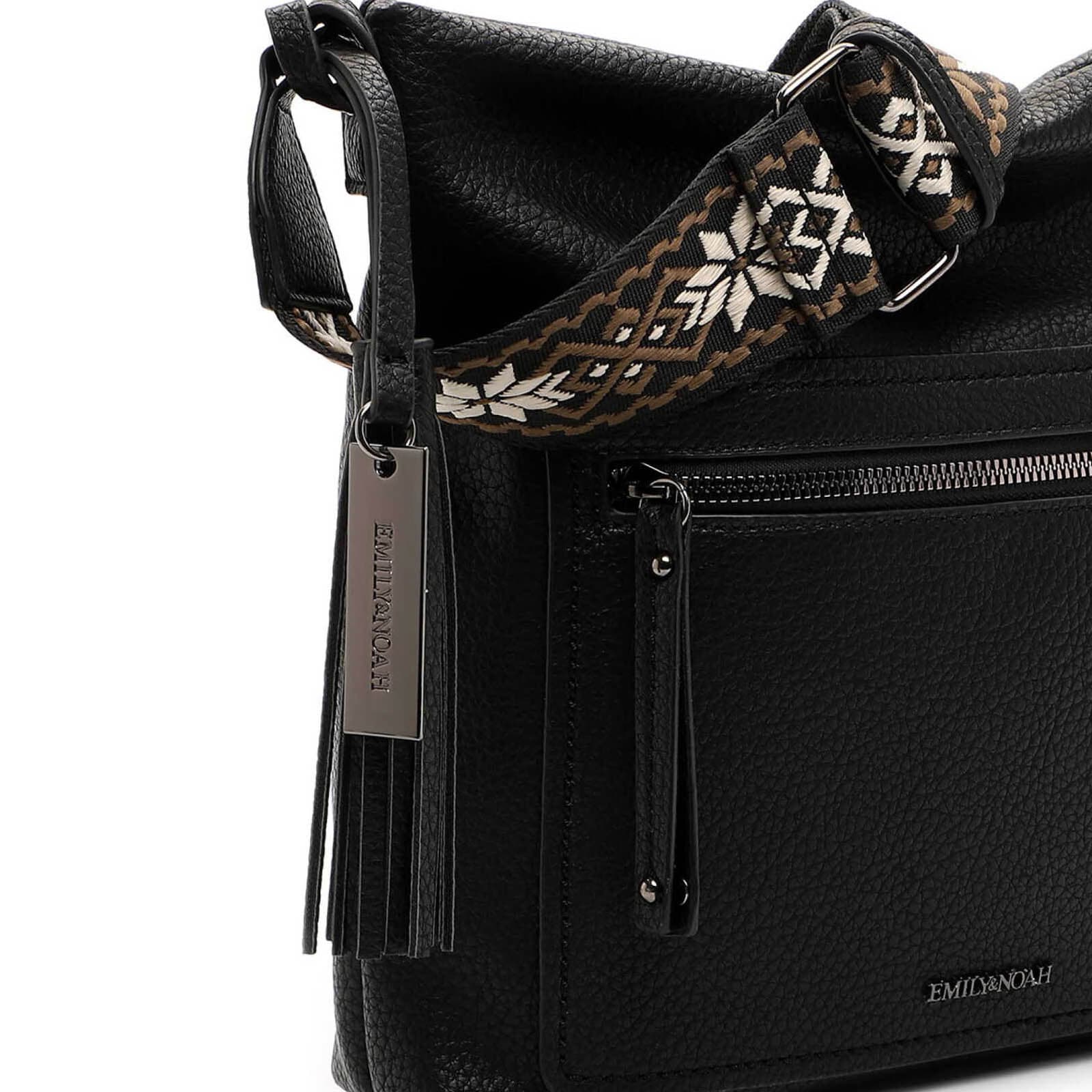 Crossbody kabelka Emily & Noah Mira, černá 4