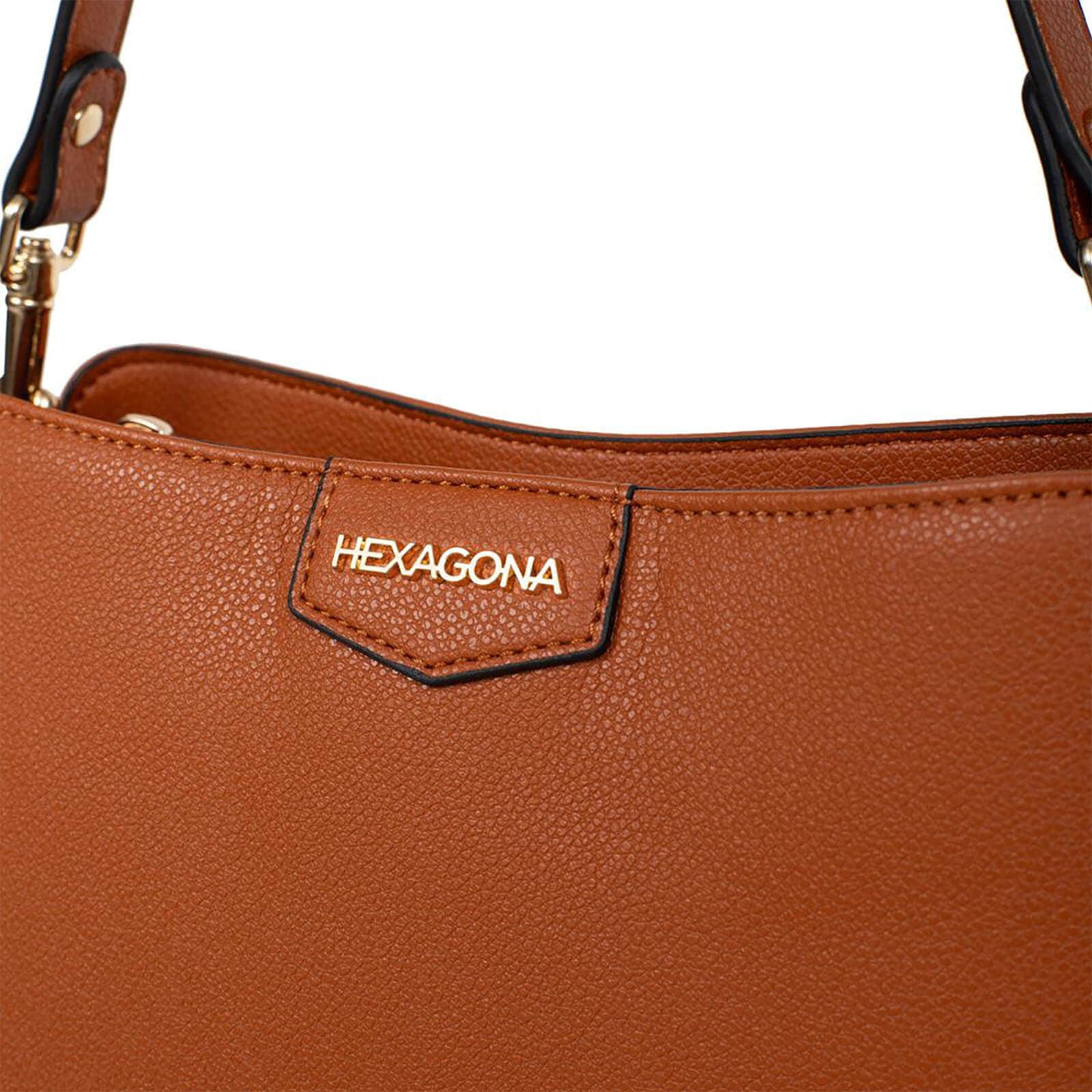 Crossbody kabelka Hexagona Sanna, hnědá 4