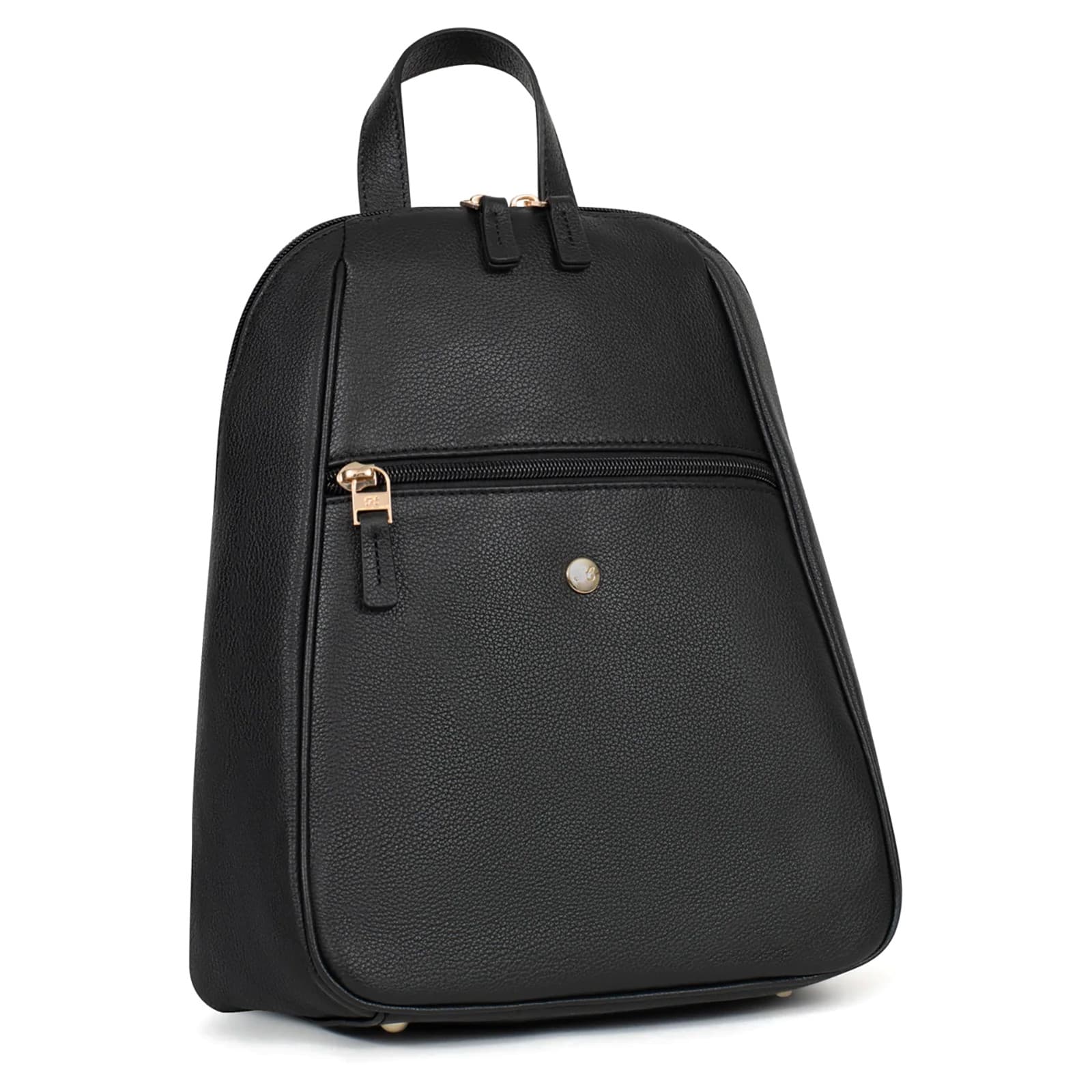 Elegantní kožený batoh Hexagona Luna, černá 2
