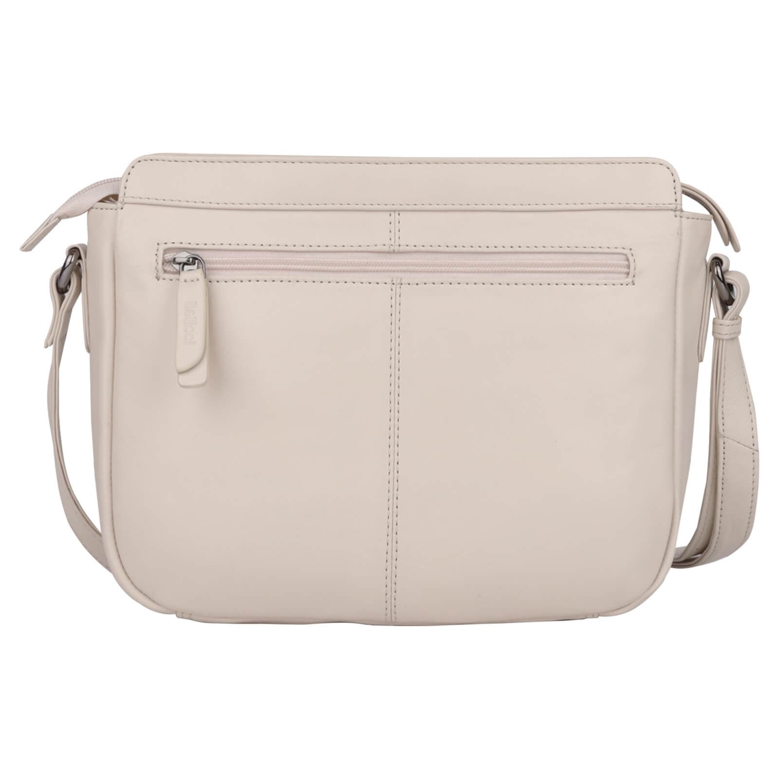 Kožená crossbody kabelka Bellicci Silene, béžová 3
