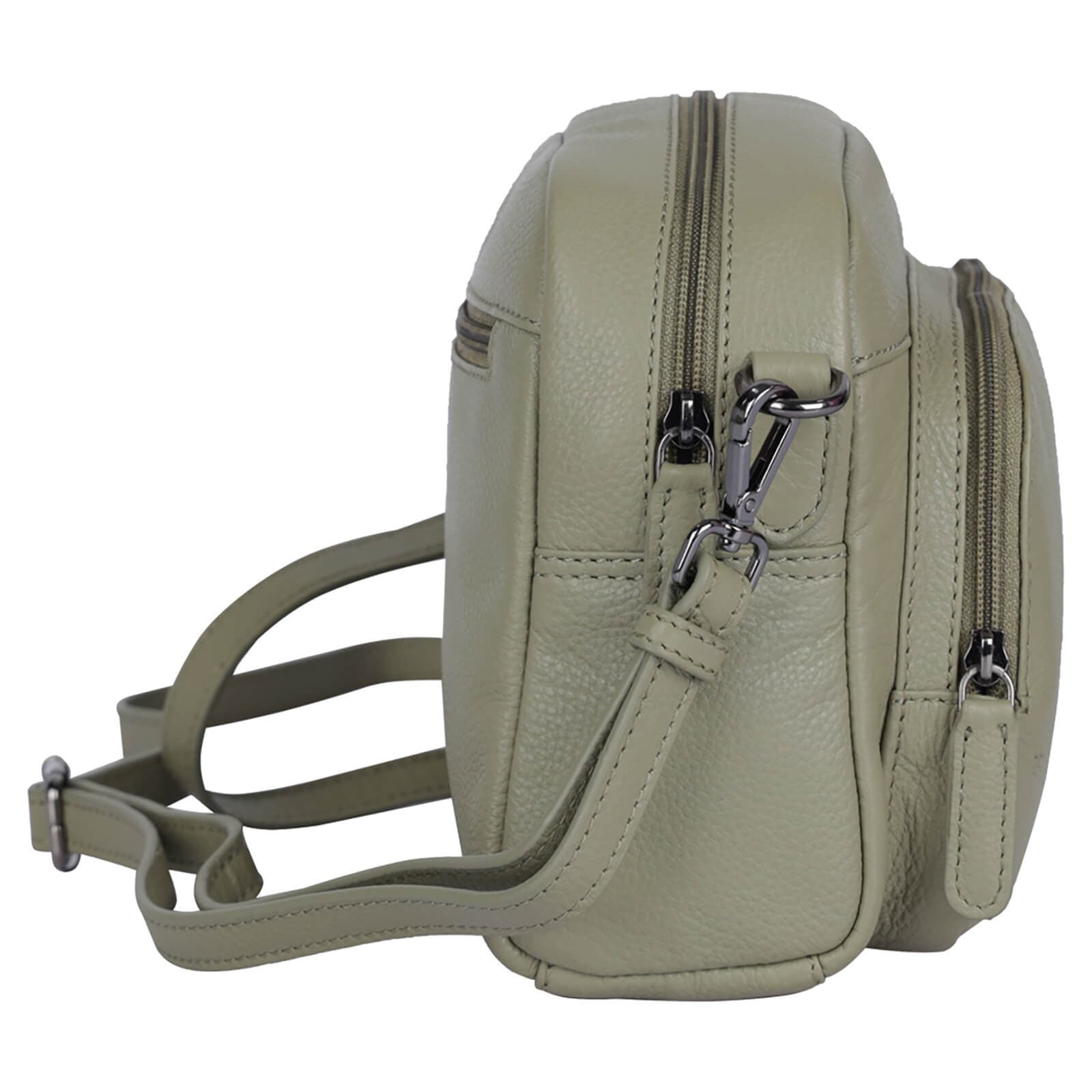 Kožená crossbody kabelka Bellicci Norra, zelená 4