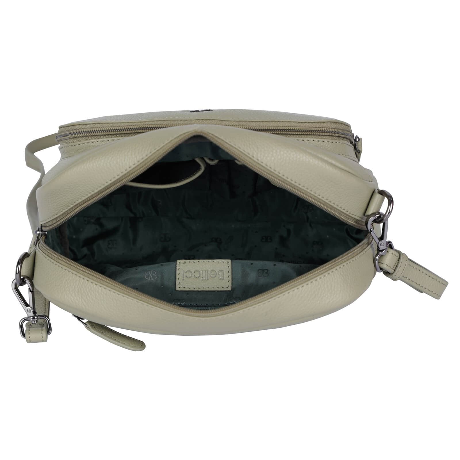 Kožená crossbody kabelka Bellicci Norra, zelená 5