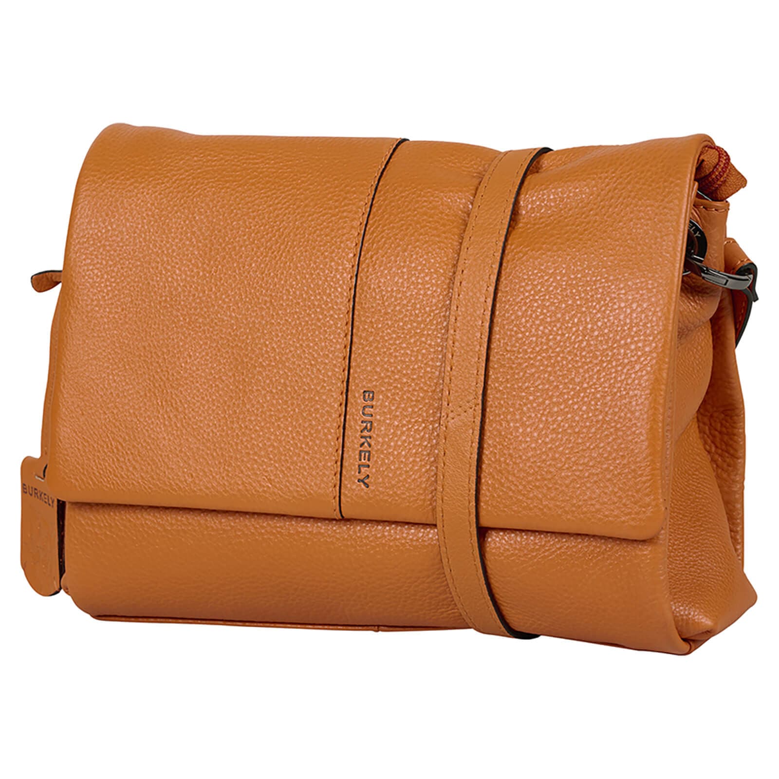 Crossbody kožená kabelka Burkely Triona, oranžová 2