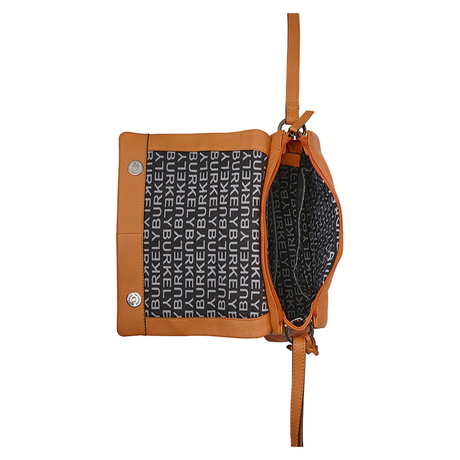 Crossbody kožená kabelka Burkely Triona, oranžová 4