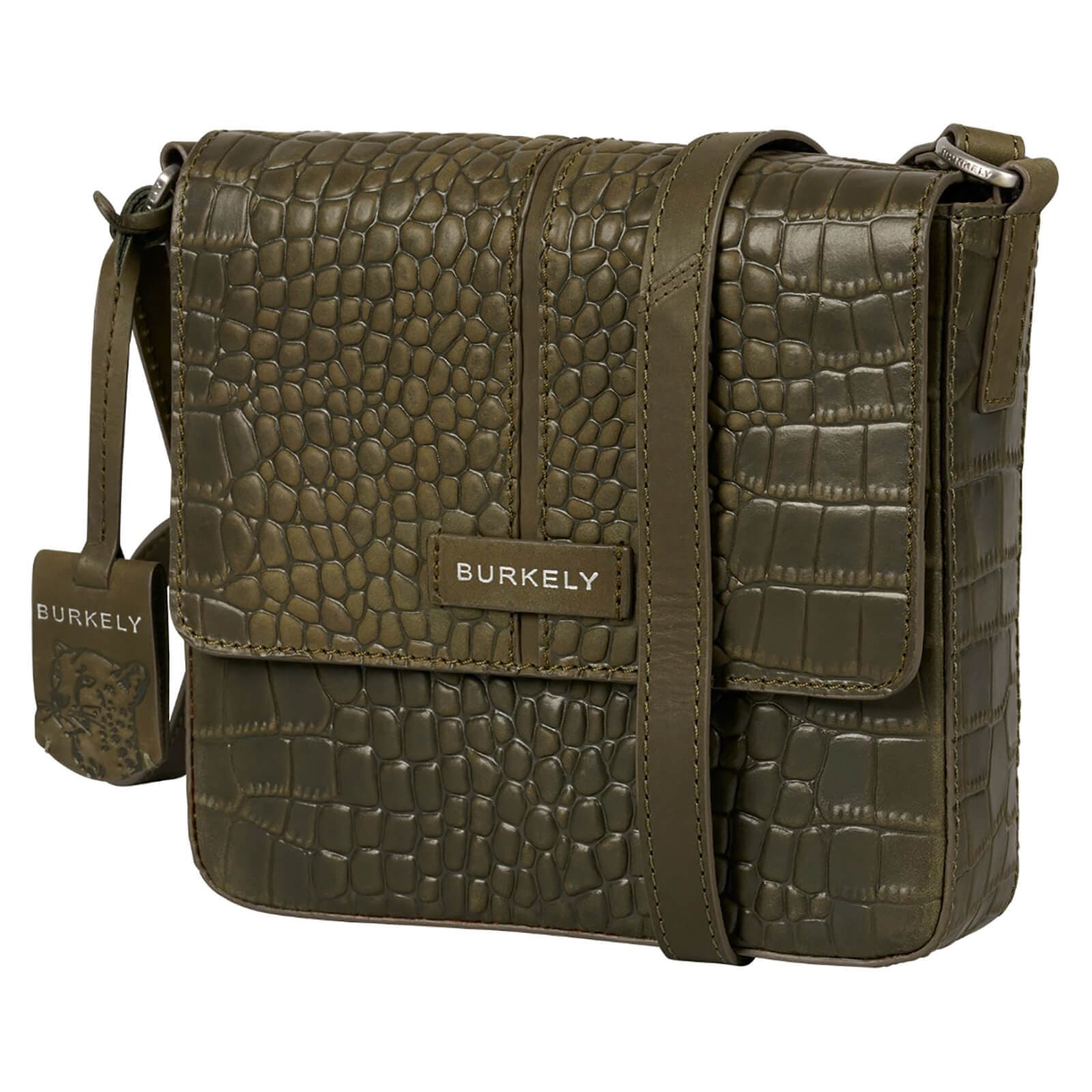 Crossbody kožená kabelka Burkely Fia, zelená 2