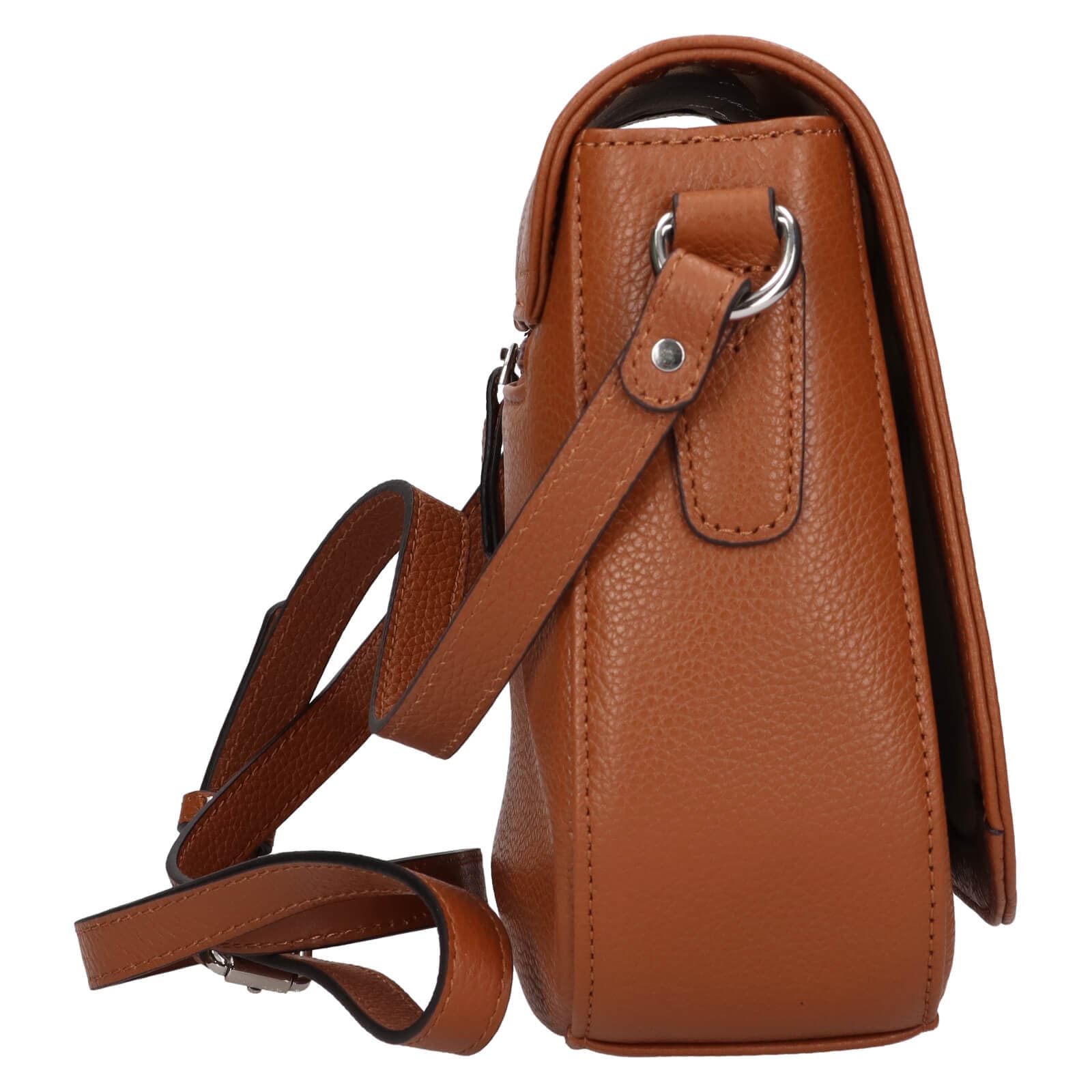 Kožená crossbody kabelka Katana Matelde, hnědá 4