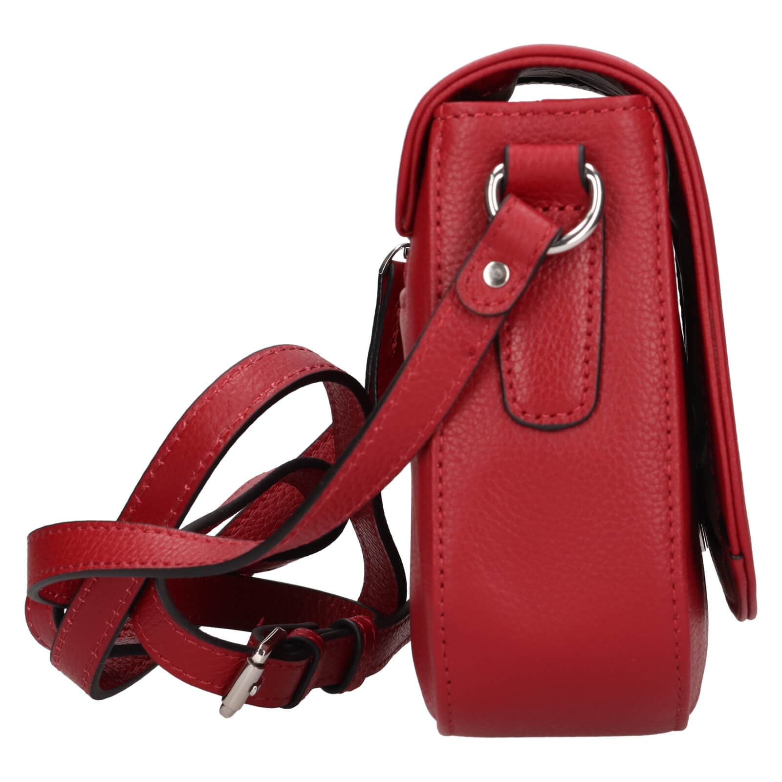 Kožená crossbody kabelka Katana Alix, červená 4