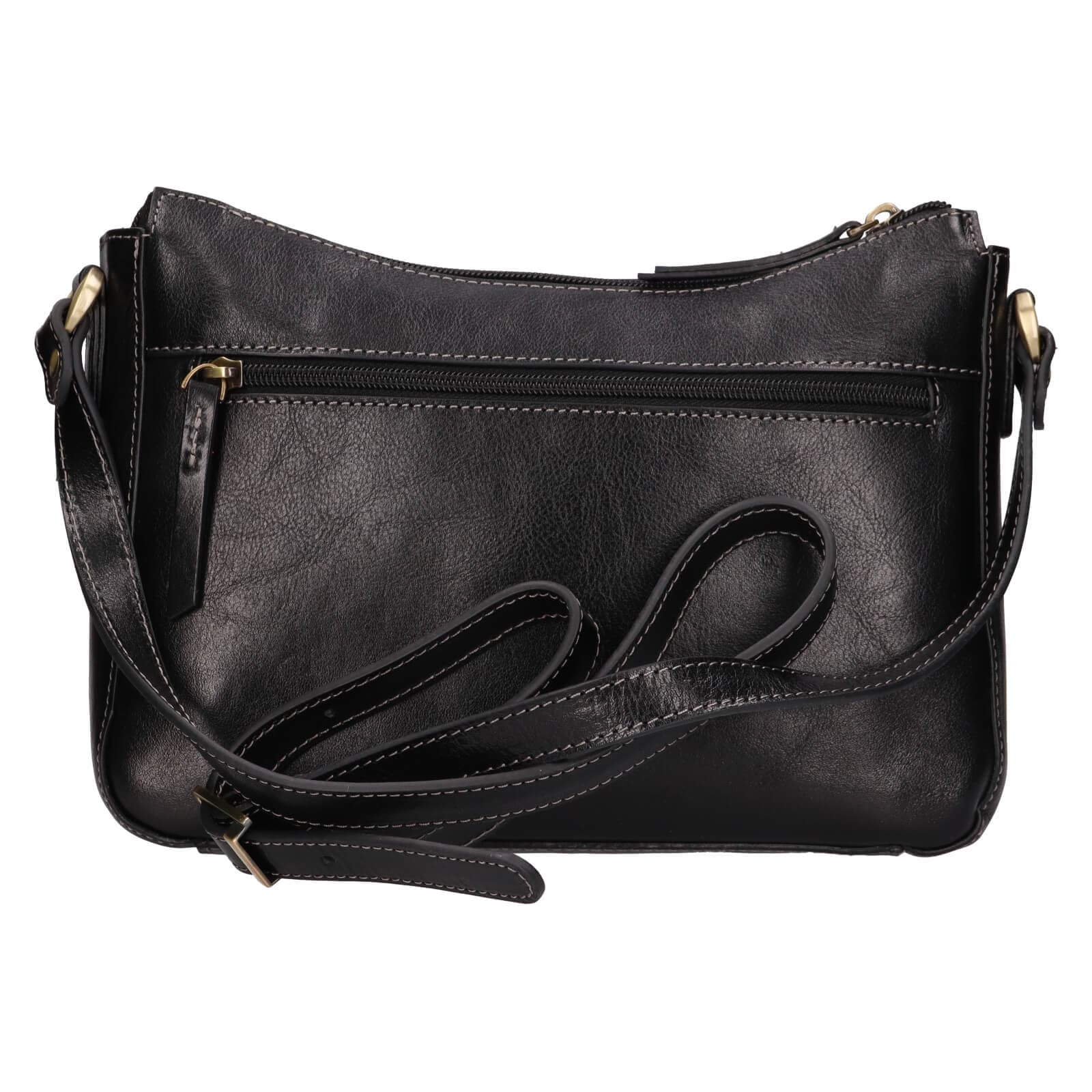 Kožená crossbody kabelka Katana Belinda, černá 3