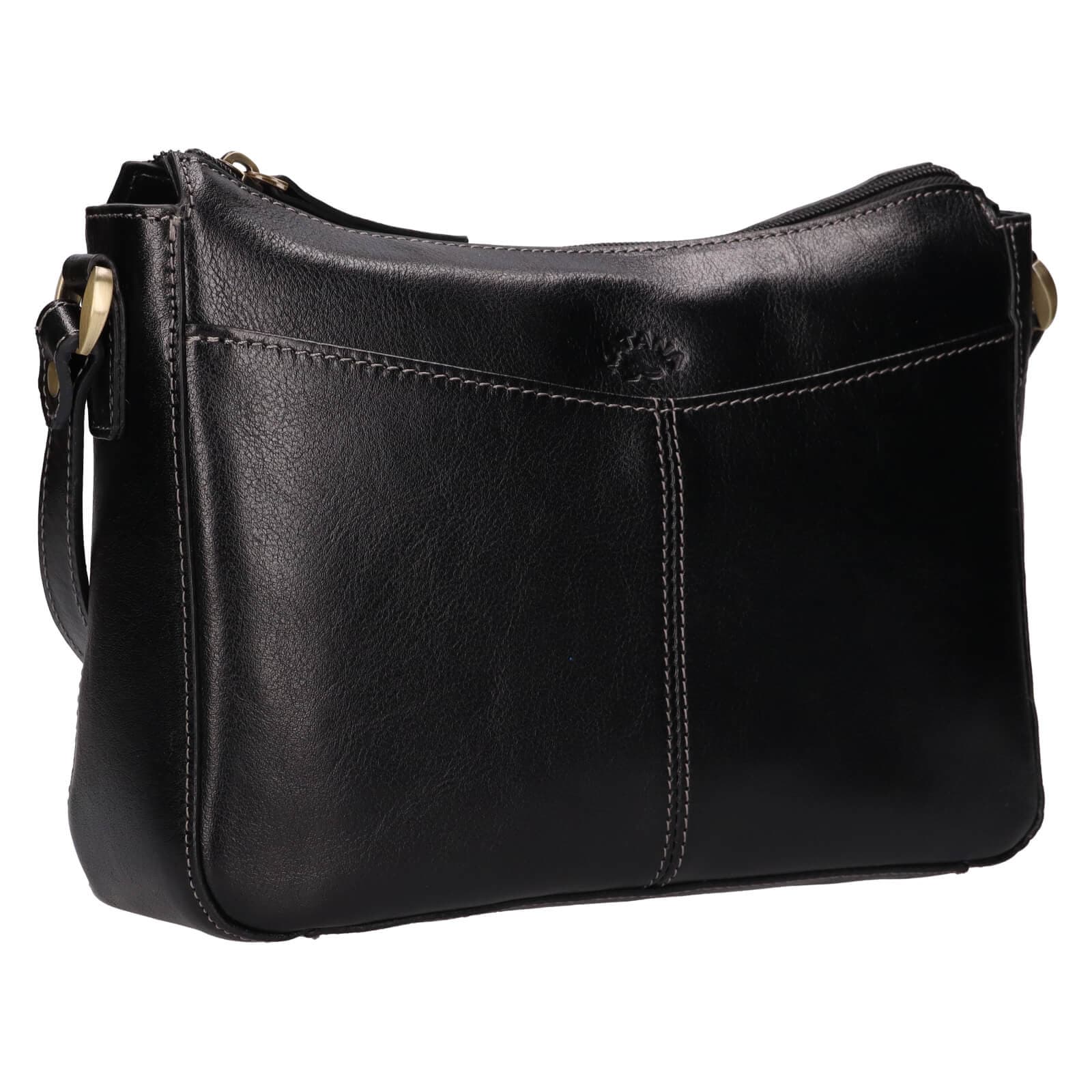 Kožená crossbody kabelka Katana Belinda, černá 2