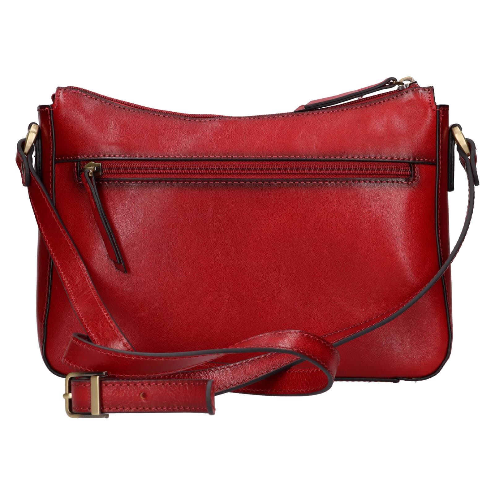 Kožená crossbody kabelka Katana Belinda, červená 3