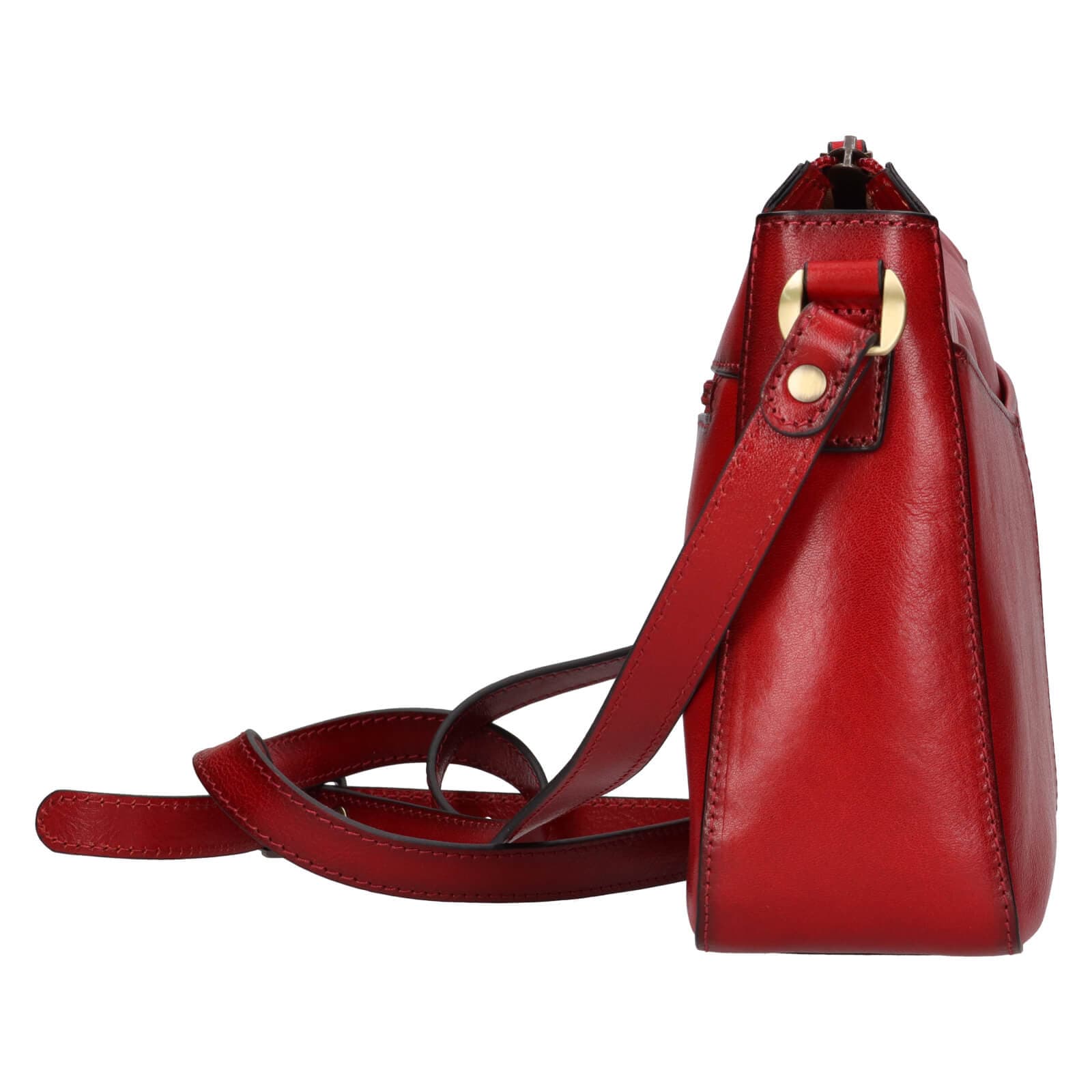 Kožená crossbody kabelka Katana Belinda, červená 4