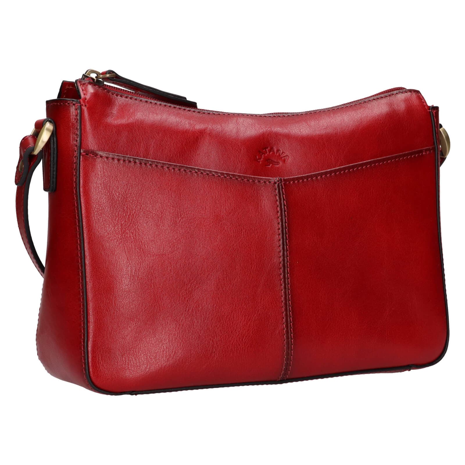 Kožená crossbody kabelka Katana Belinda, červená 2